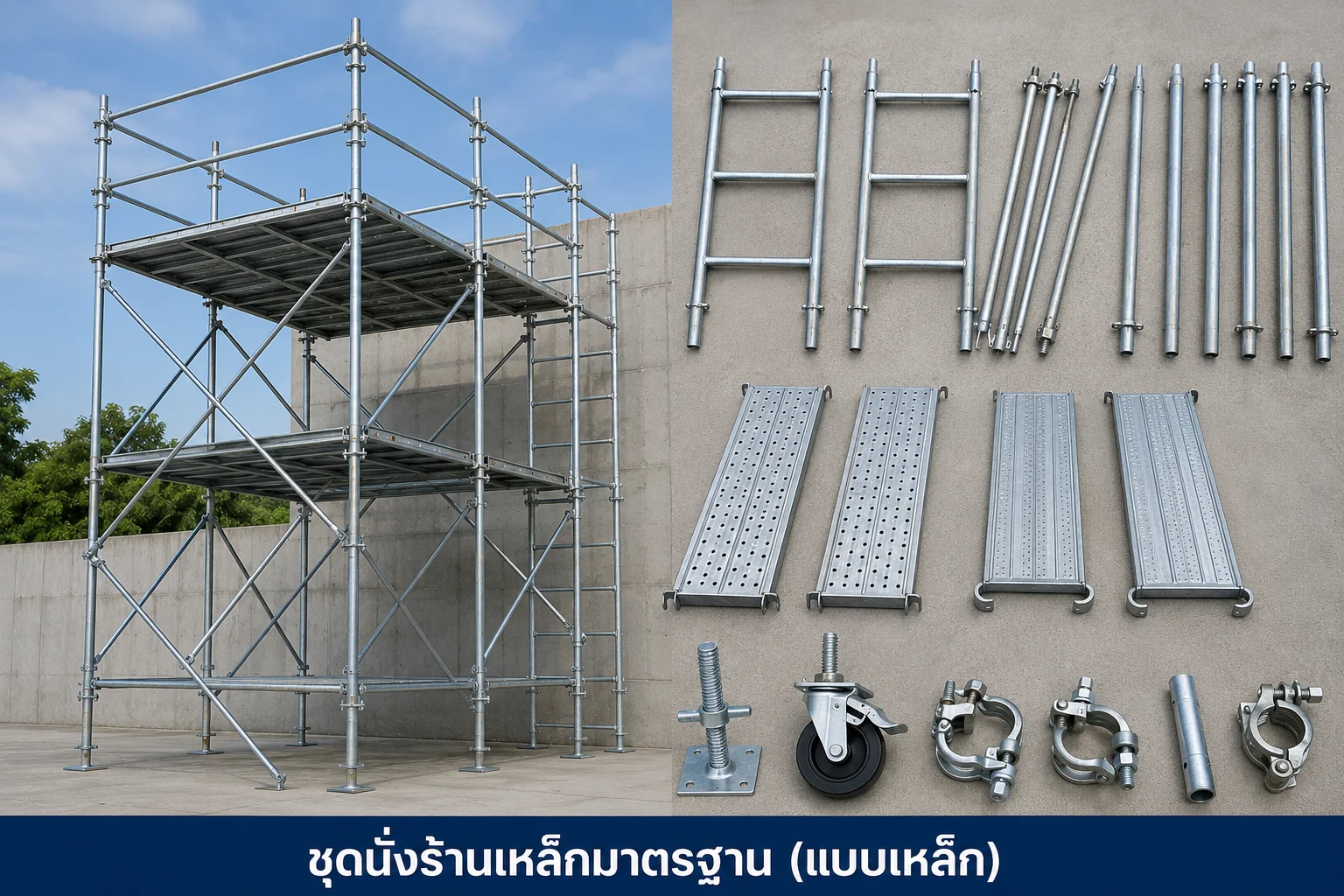 ชุดนั่งร้านเหล็กมาตรฐาน